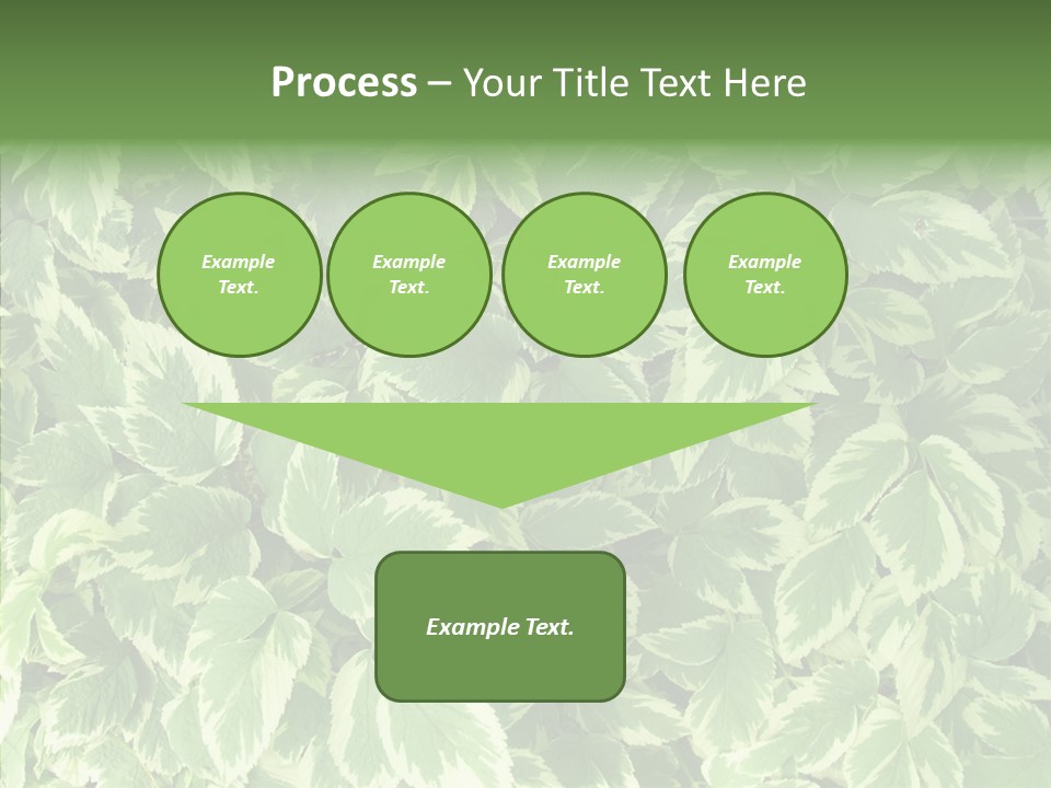 Many Leaf Green PowerPoint Template