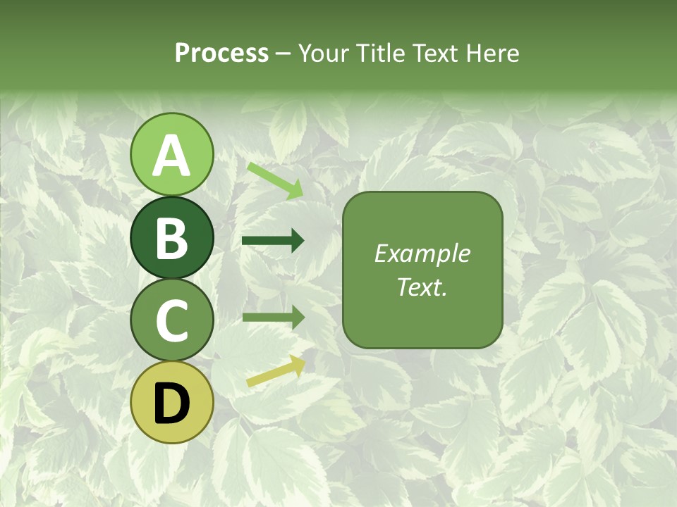 Many Leaf Green PowerPoint Template