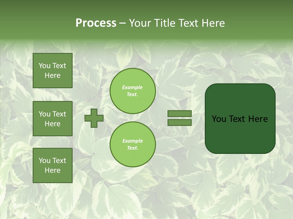 Many Leaf Green PowerPoint Template