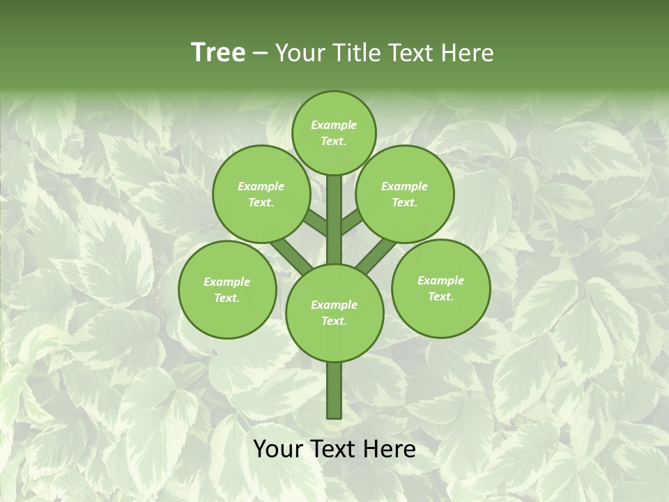 Many Leaf Green PowerPoint Template