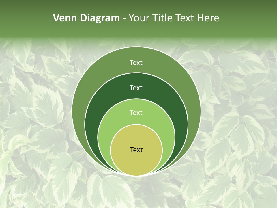 Many Leaf Green PowerPoint Template