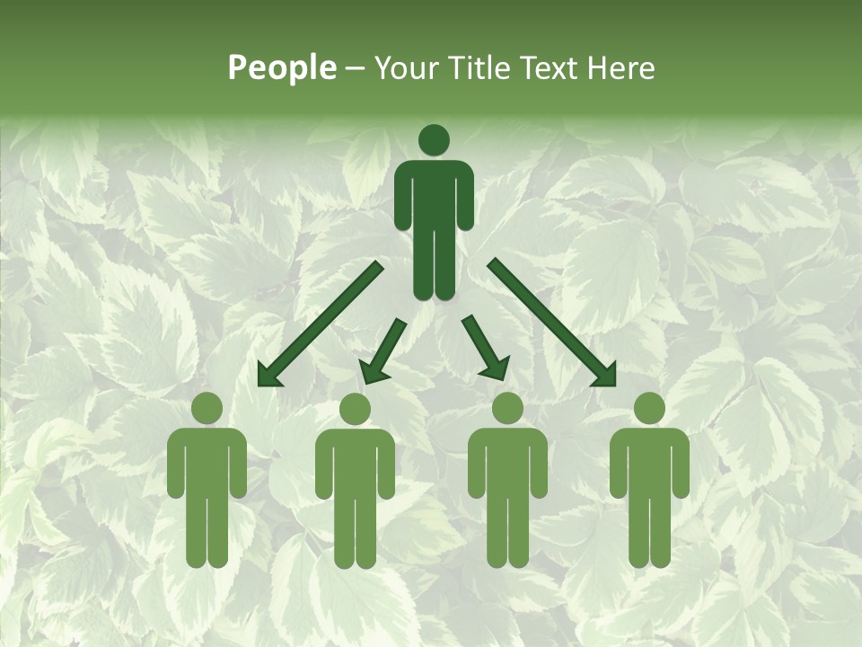 Many Leaf Green PowerPoint Template