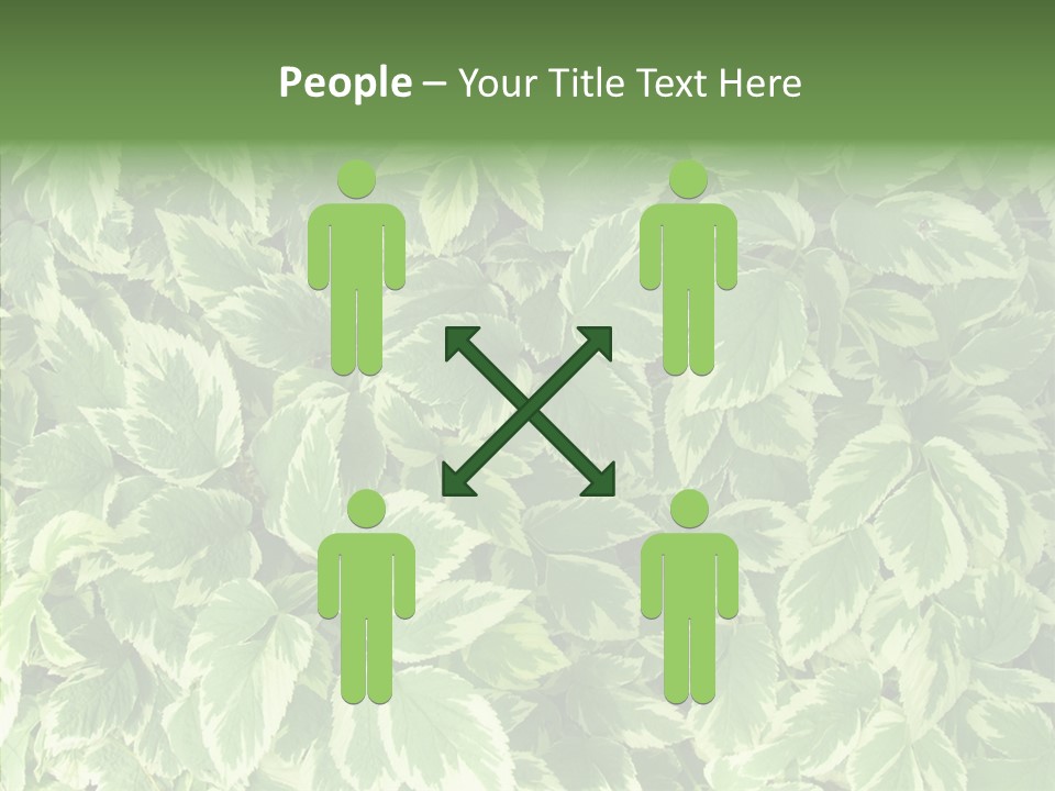 Many Leaf Green PowerPoint Template