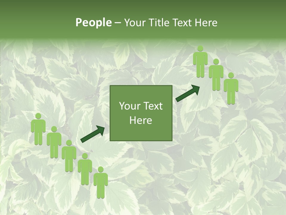 Many Leaf Green PowerPoint Template