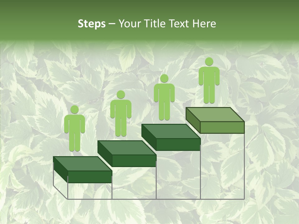 Many Leaf Green PowerPoint Template