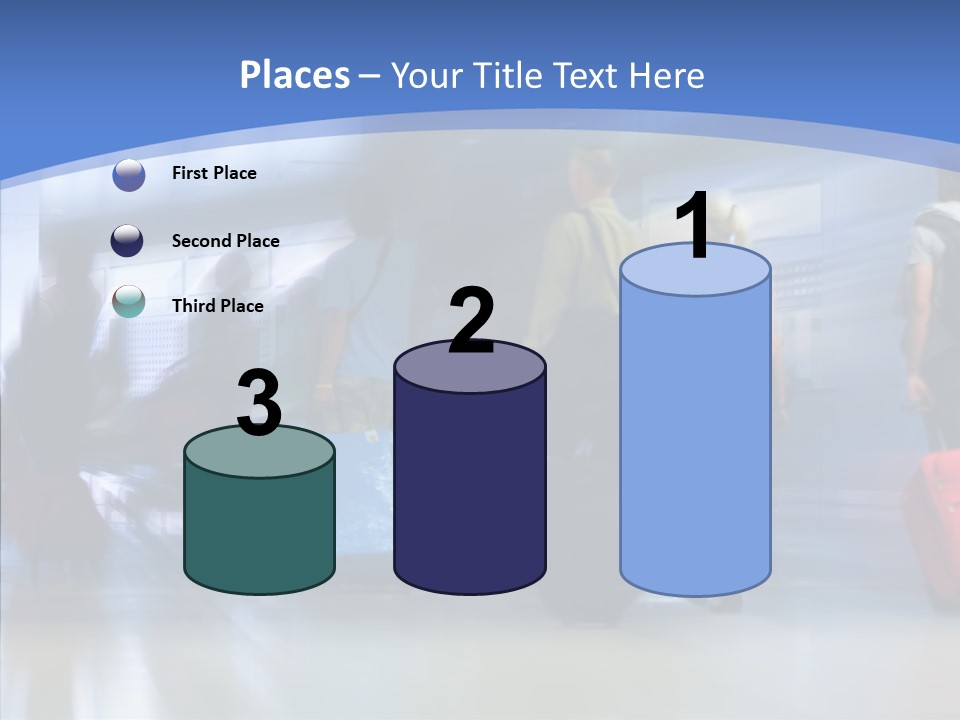 Luggage Flight Blur PowerPoint Template