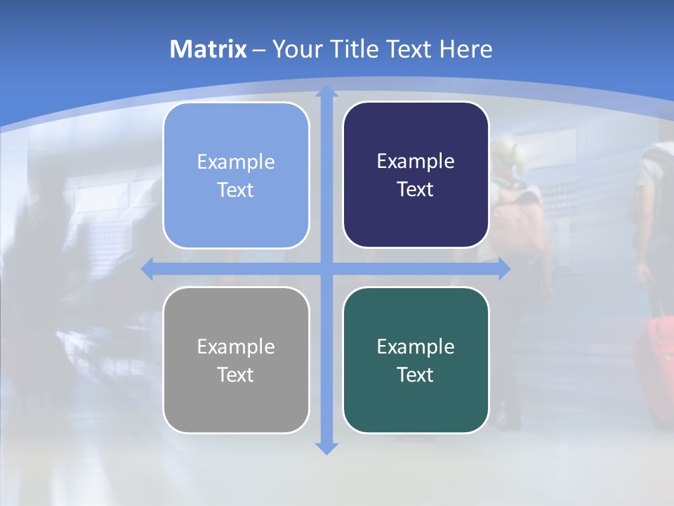 Luggage Flight Blur PowerPoint Template