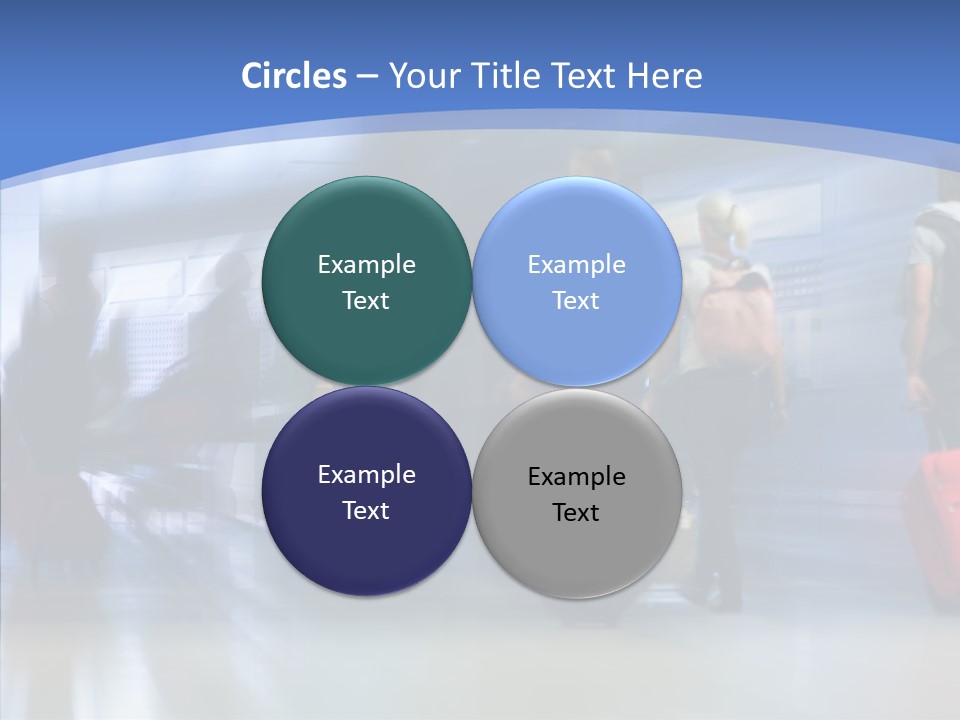 Luggage Flight Blur PowerPoint Template