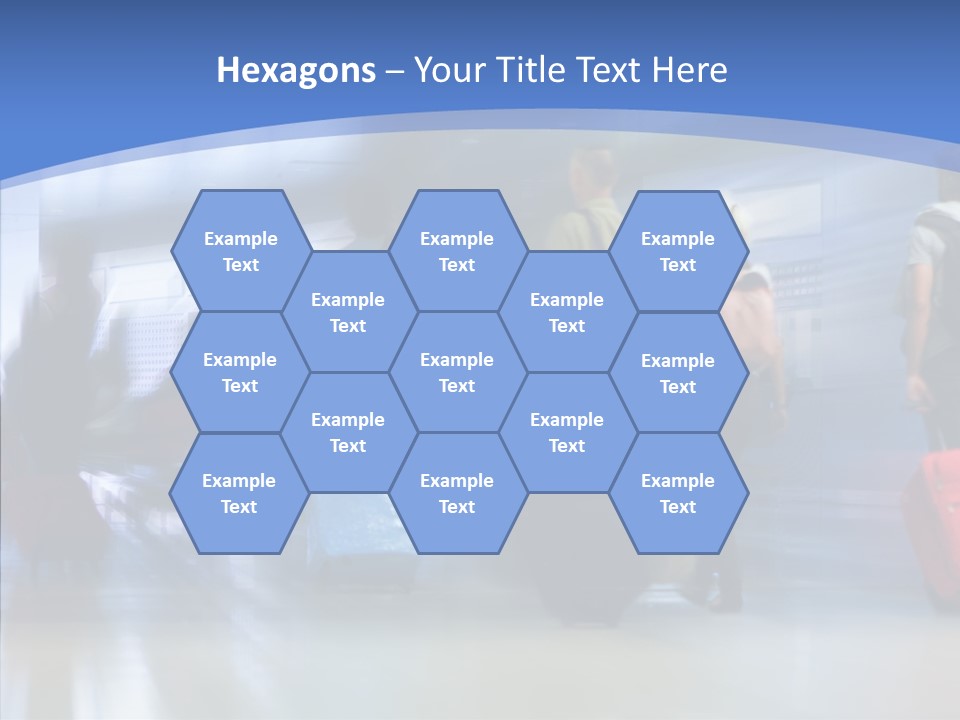 Luggage Flight Blur PowerPoint Template