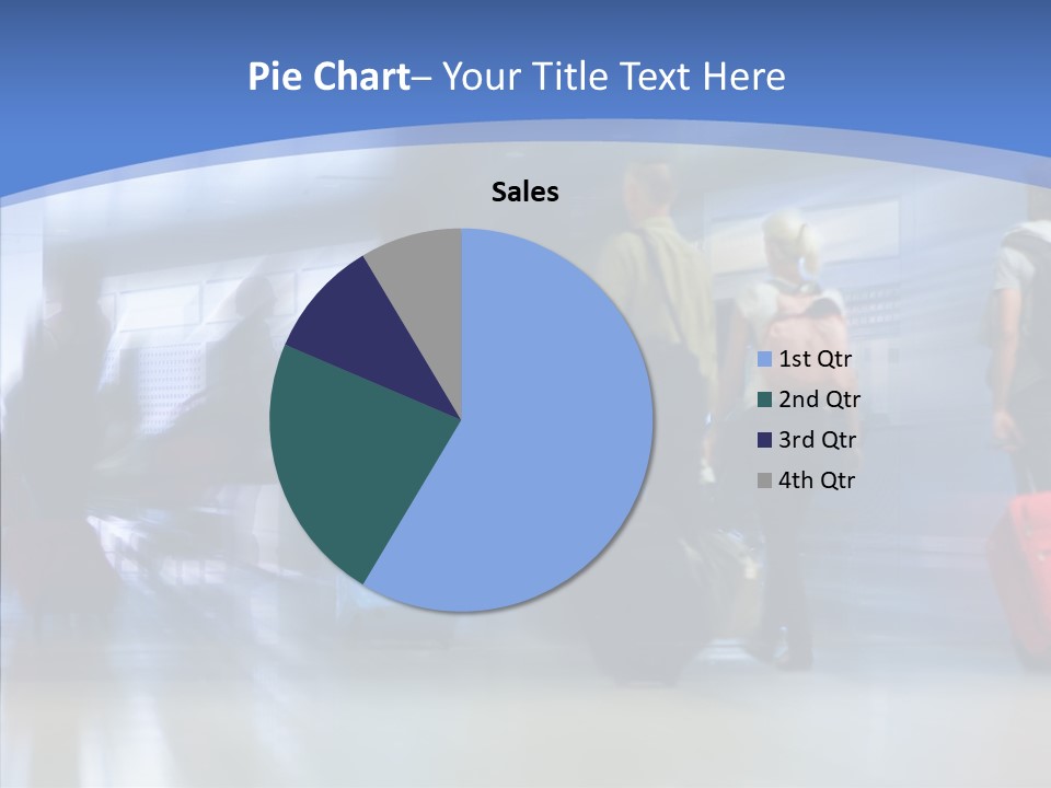 Luggage Flight Blur PowerPoint Template
