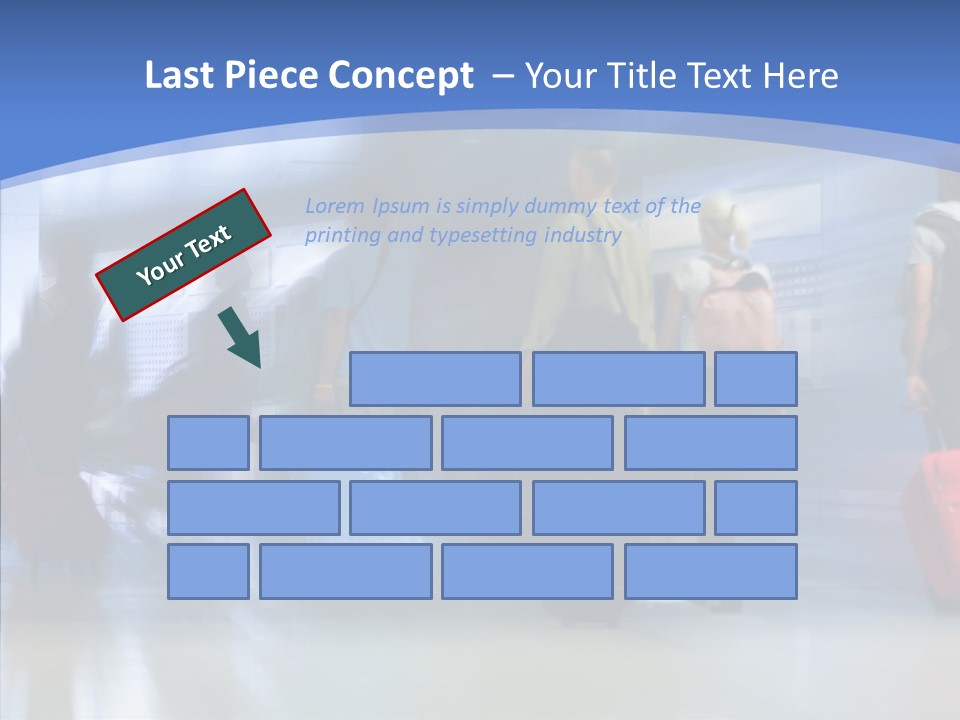 Luggage Flight Blur PowerPoint Template