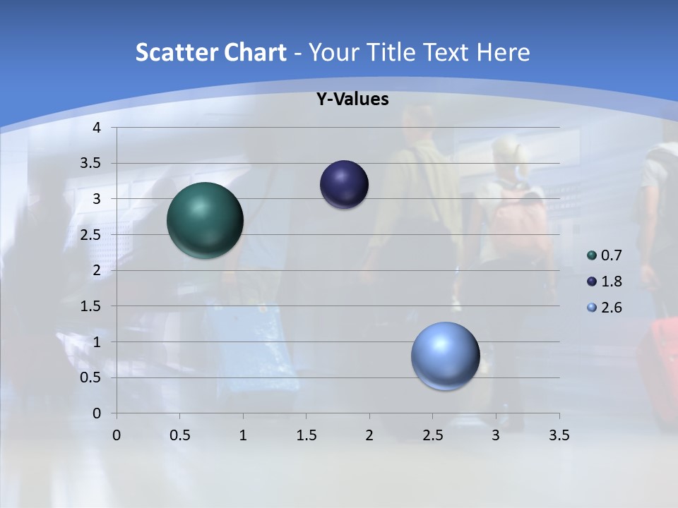 Luggage Flight Blur PowerPoint Template
