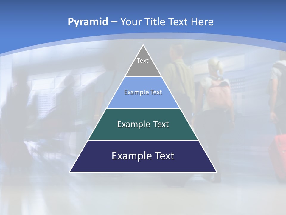 Luggage Flight Blur PowerPoint Template