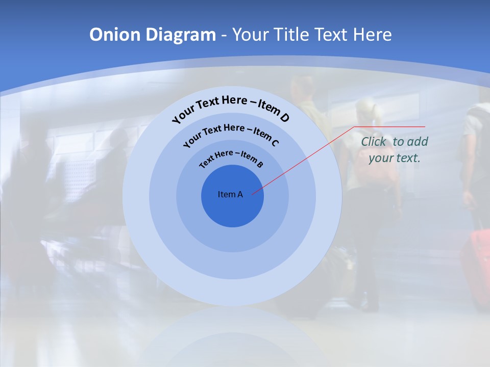 Luggage Flight Blur PowerPoint Template