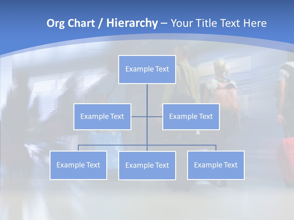 Luggage Flight Blur PowerPoint Template