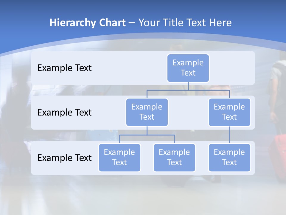 Luggage Flight Blur PowerPoint Template