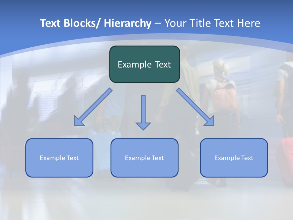 Luggage Flight Blur PowerPoint Template