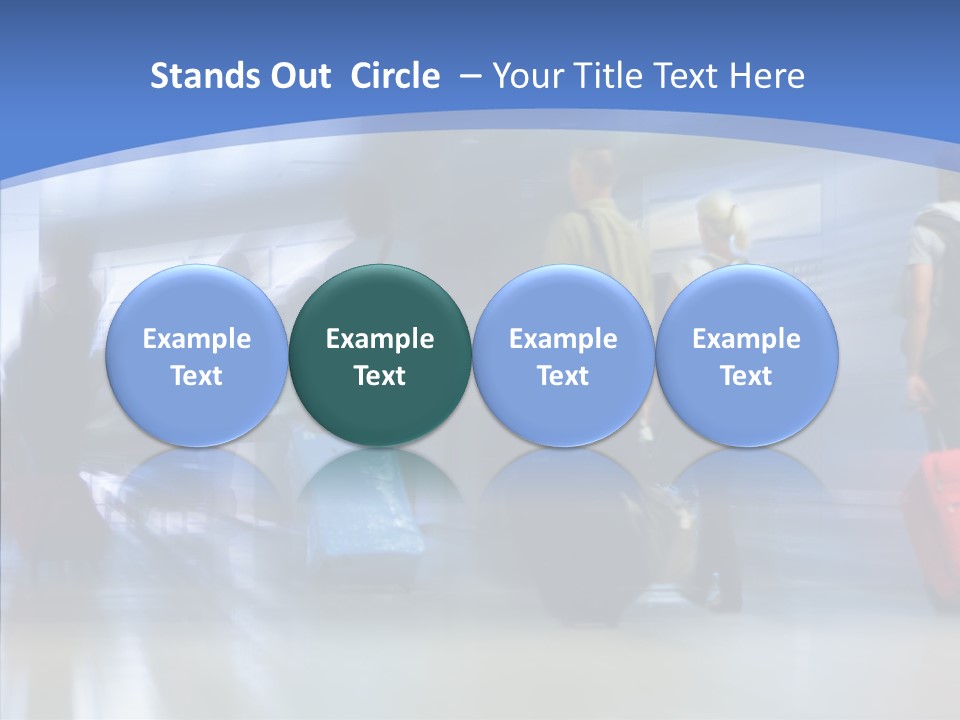 Luggage Flight Blur PowerPoint Template