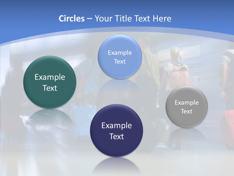 Luggage Flight Blur PowerPoint Template