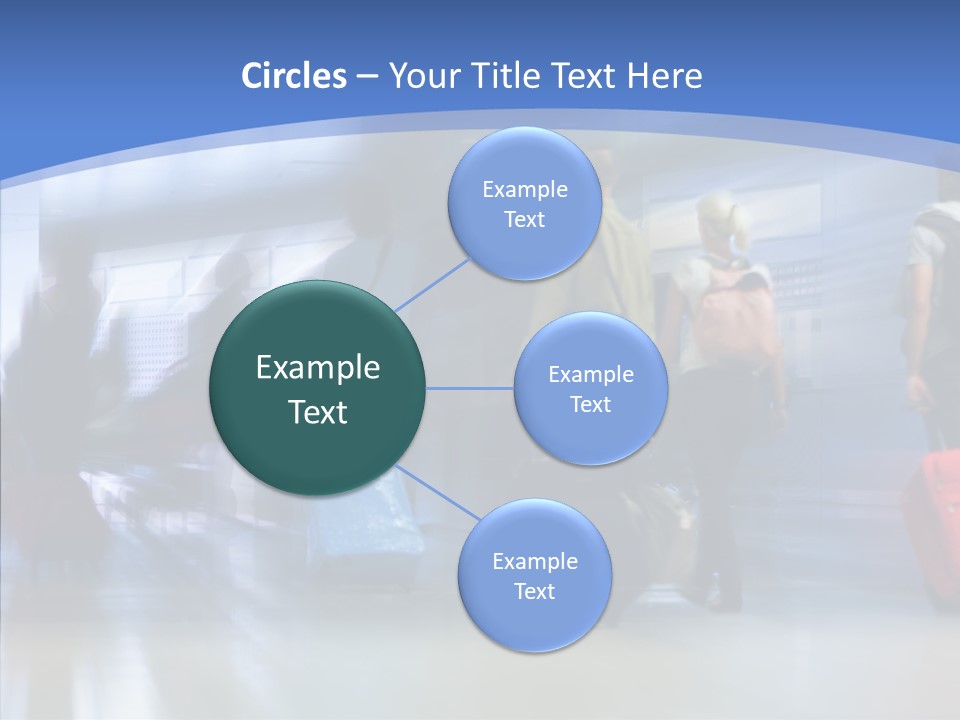 Luggage Flight Blur PowerPoint Template