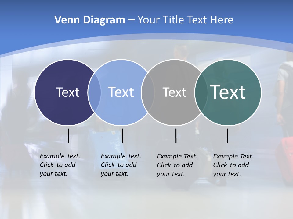 Luggage Flight Blur PowerPoint Template