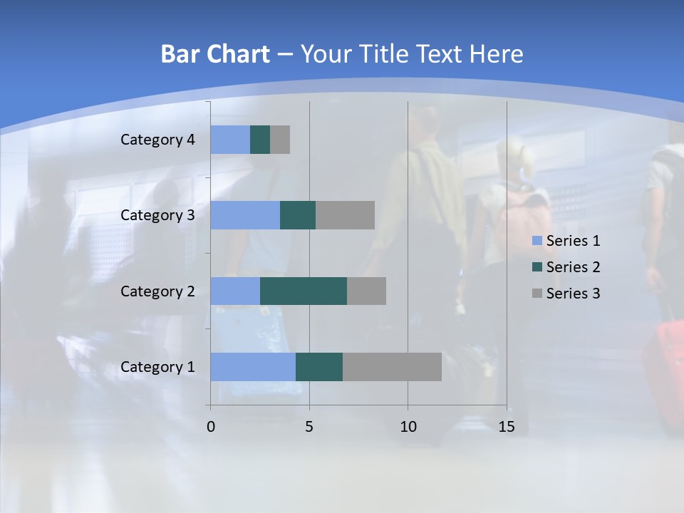 Luggage Flight Blur PowerPoint Template