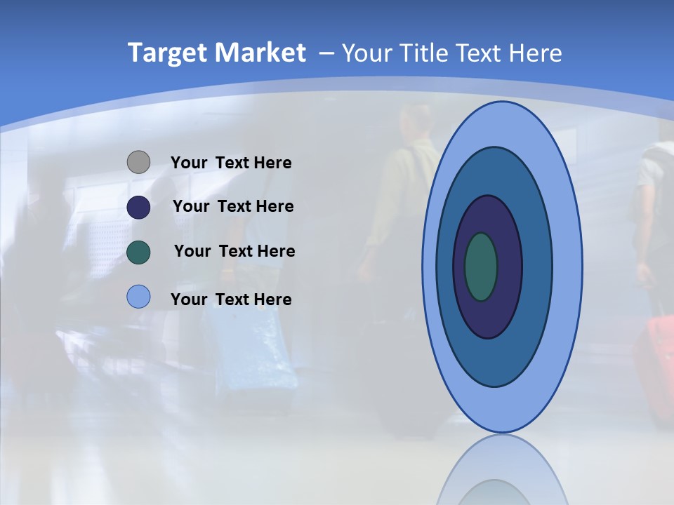 Luggage Flight Blur PowerPoint Template