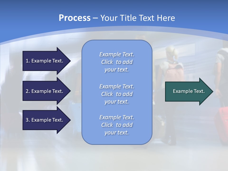 Luggage Flight Blur PowerPoint Template