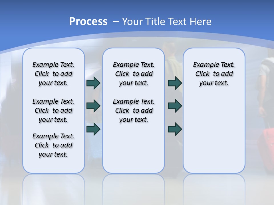 Luggage Flight Blur PowerPoint Template