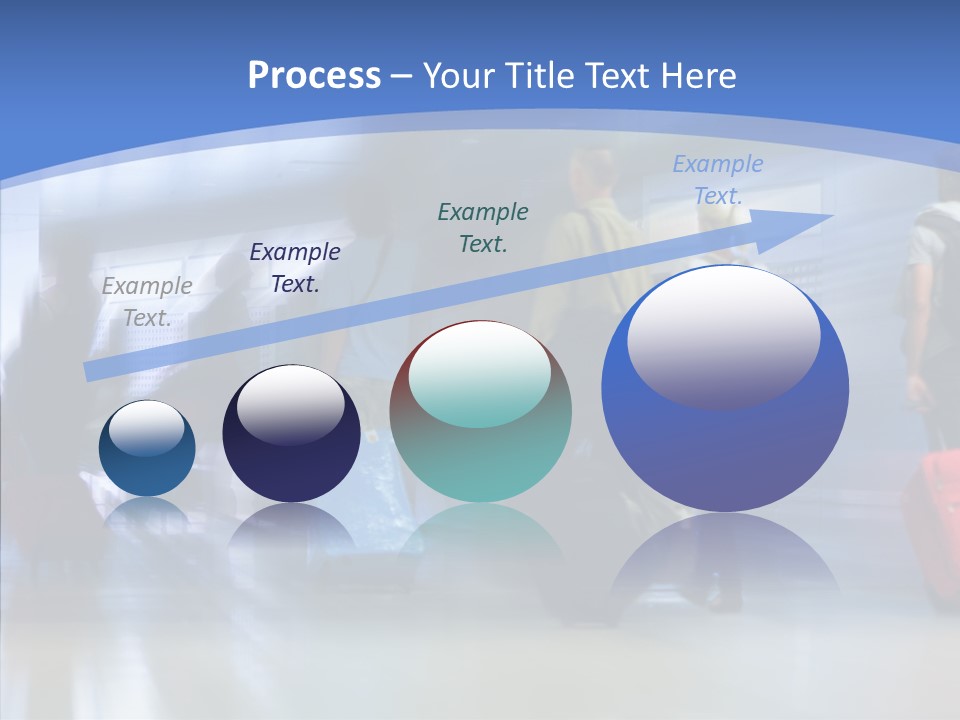 Luggage Flight Blur PowerPoint Template