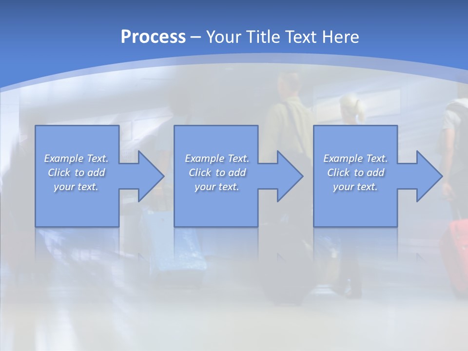 Luggage Flight Blur PowerPoint Template