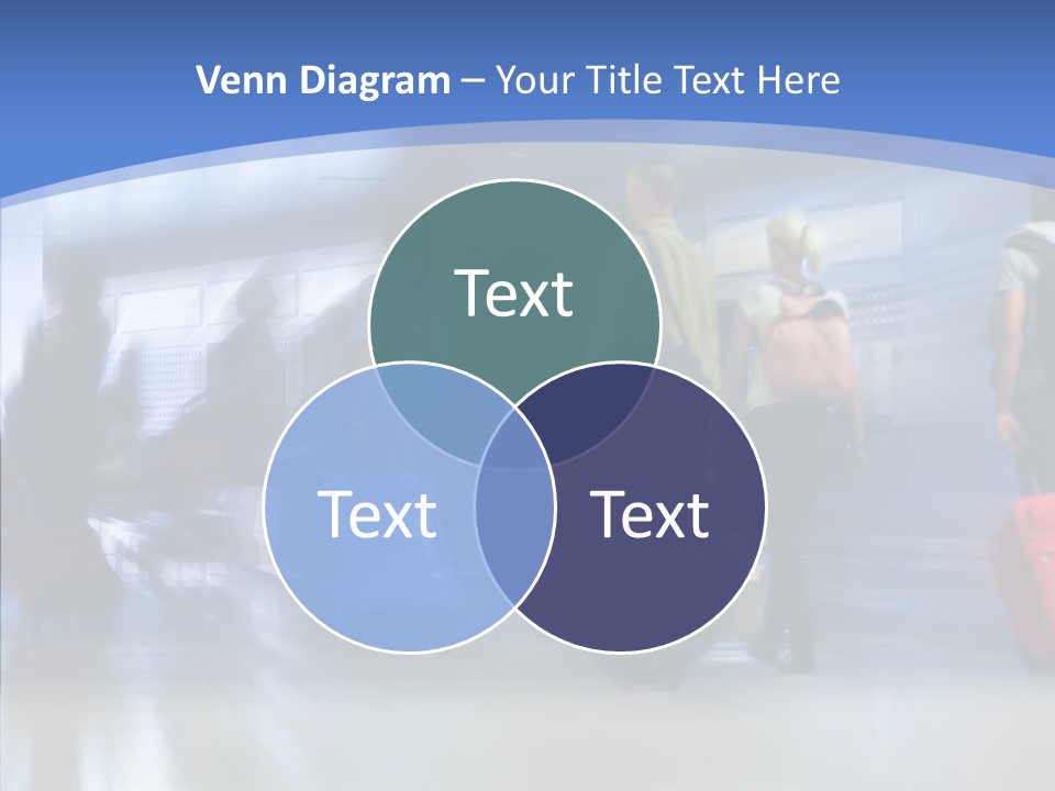 Luggage Flight Blur PowerPoint Template