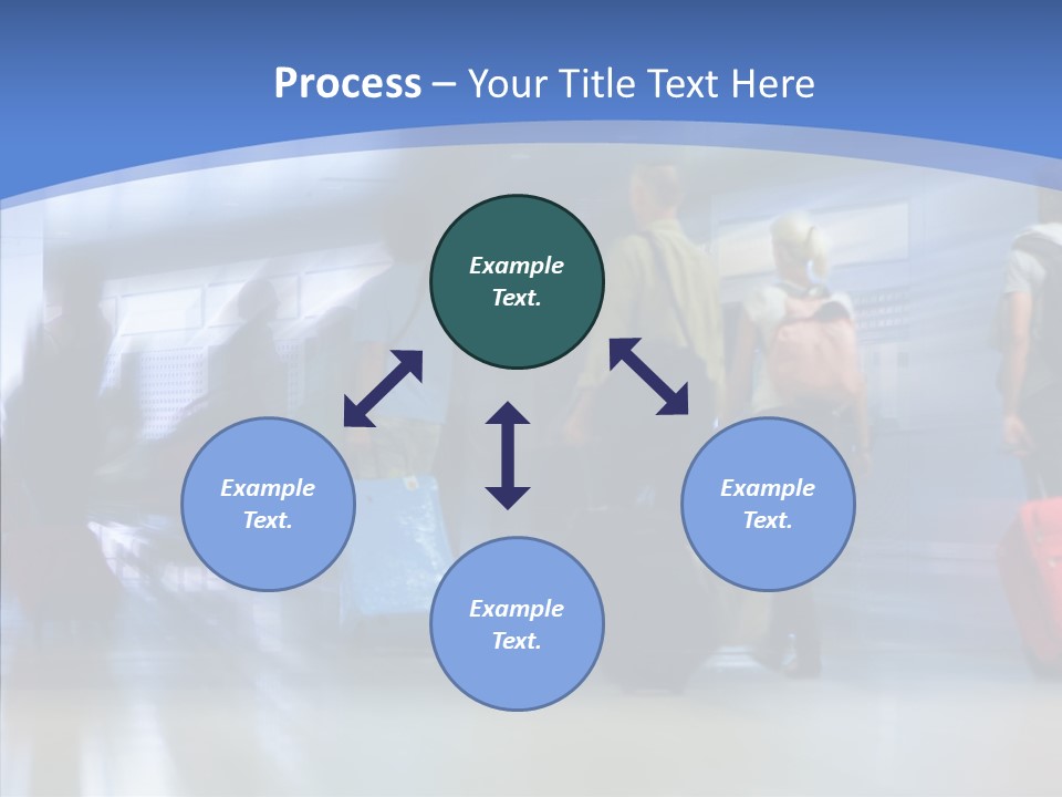 Luggage Flight Blur PowerPoint Template