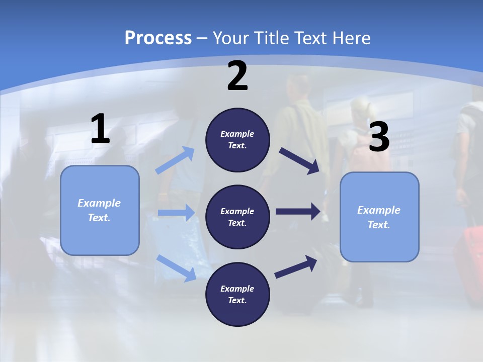 Luggage Flight Blur PowerPoint Template