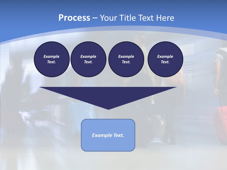 Luggage Flight Blur PowerPoint Template
