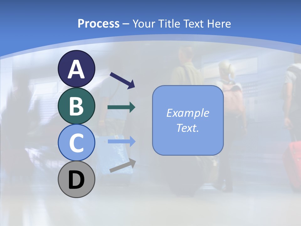 Luggage Flight Blur PowerPoint Template