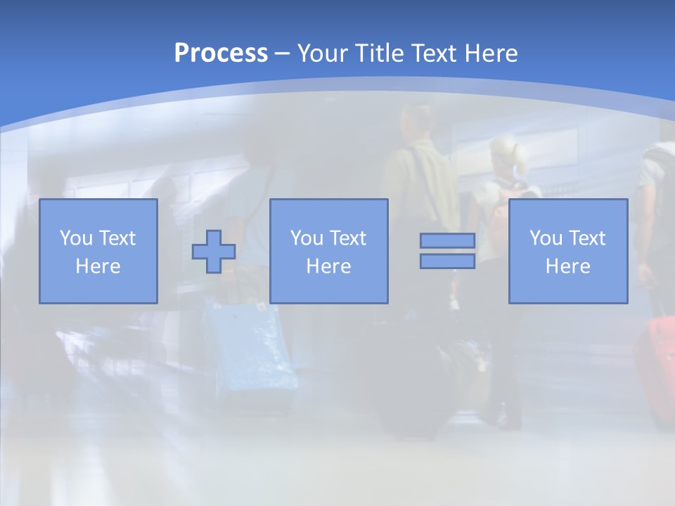 Luggage Flight Blur PowerPoint Template