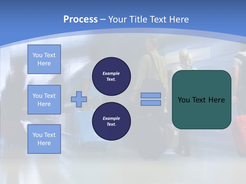 Luggage Flight Blur PowerPoint Template