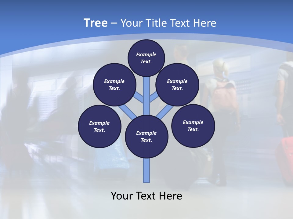 Luggage Flight Blur PowerPoint Template