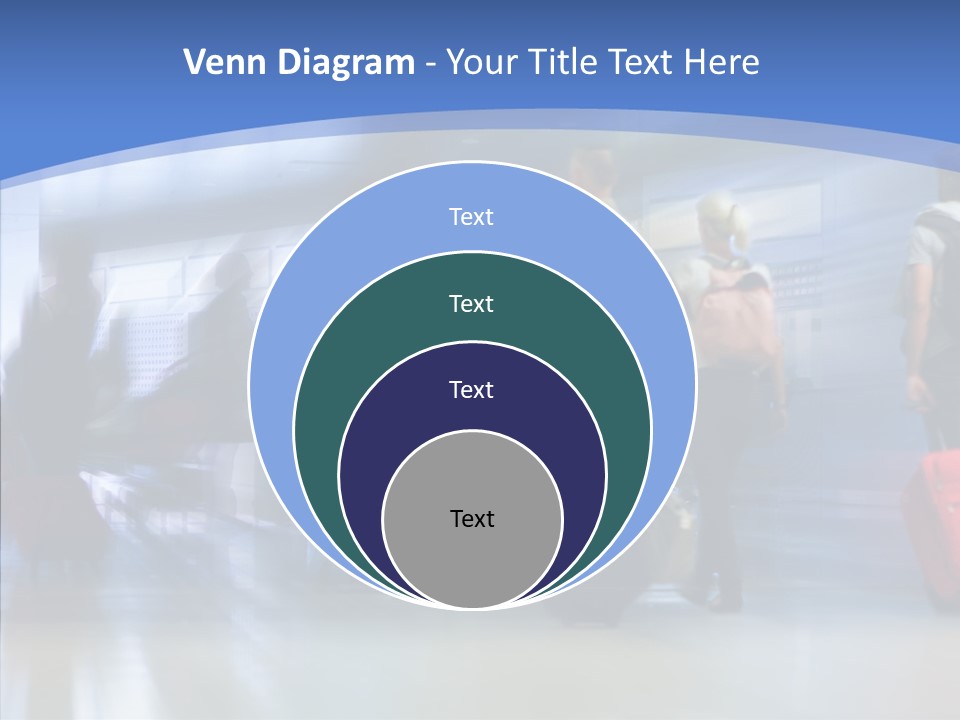 Luggage Flight Blur PowerPoint Template