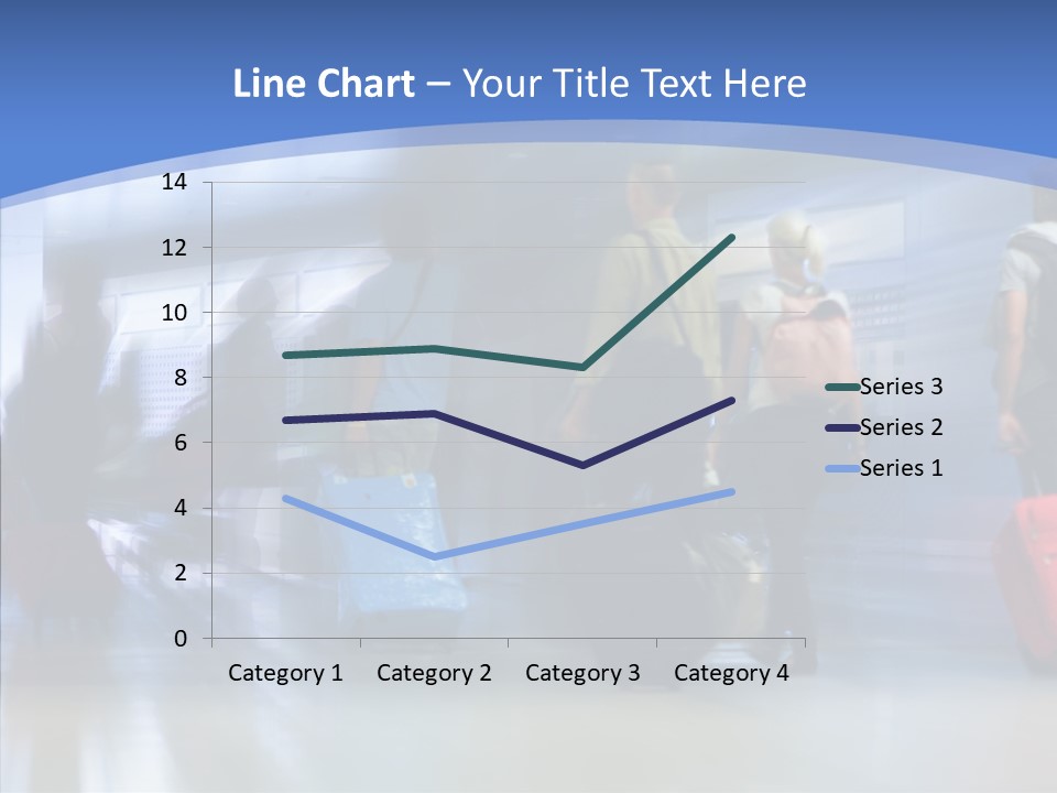 Luggage Flight Blur PowerPoint Template