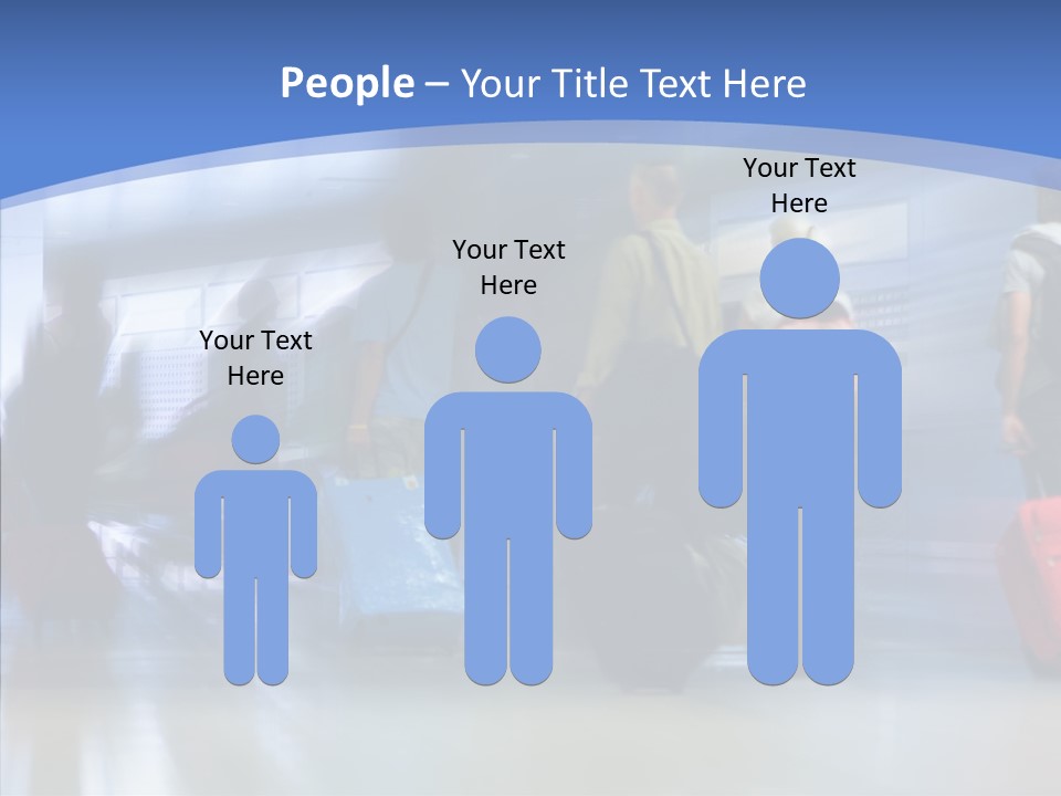 Luggage Flight Blur PowerPoint Template