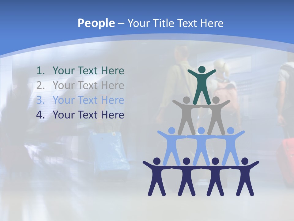 Luggage Flight Blur PowerPoint Template