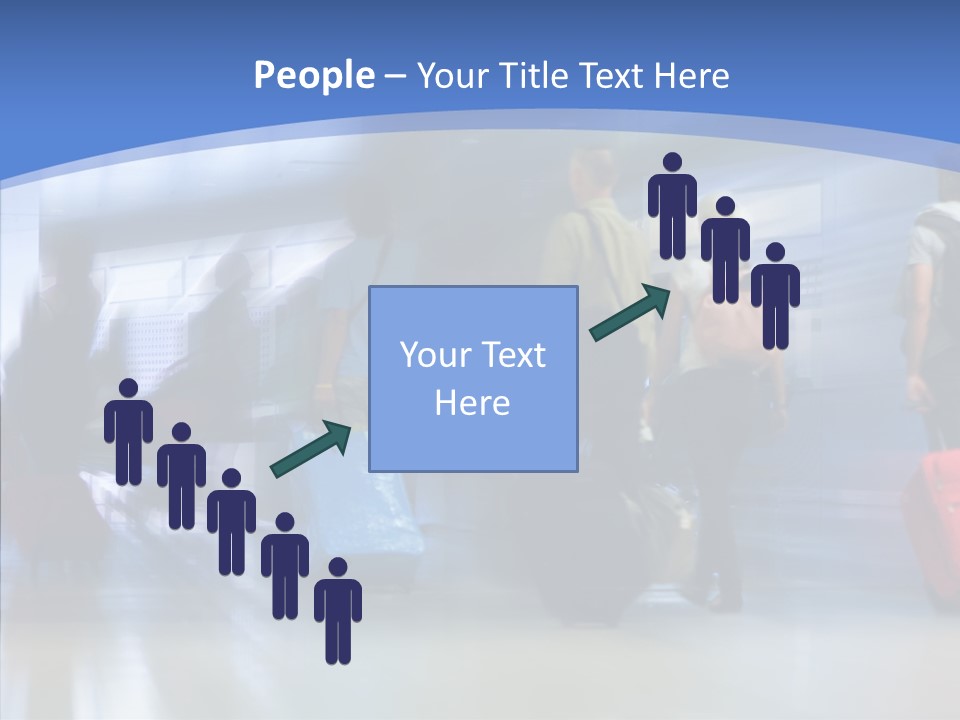 Luggage Flight Blur PowerPoint Template
