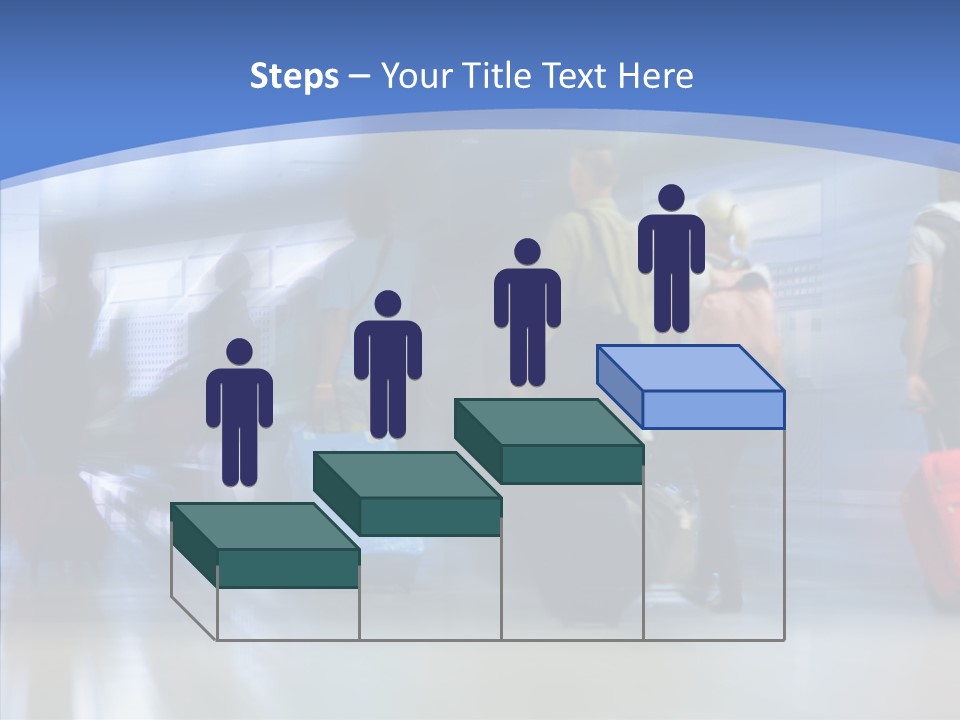 Luggage Flight Blur PowerPoint Template