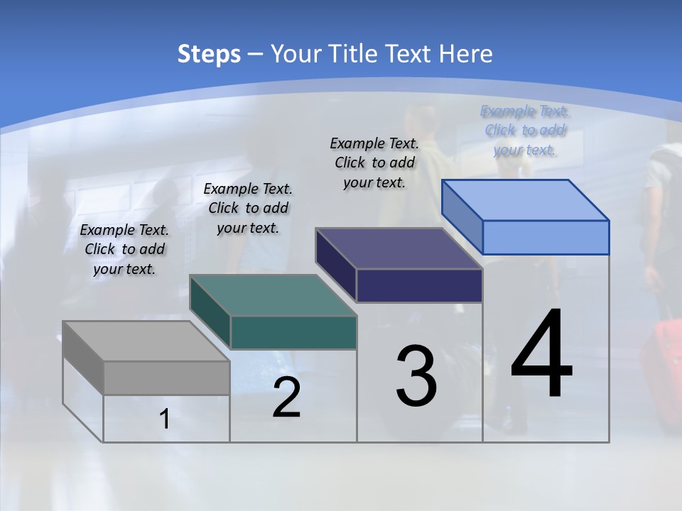 Luggage Flight Blur PowerPoint Template