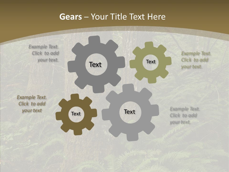 Trail Oregon Elk PowerPoint Template