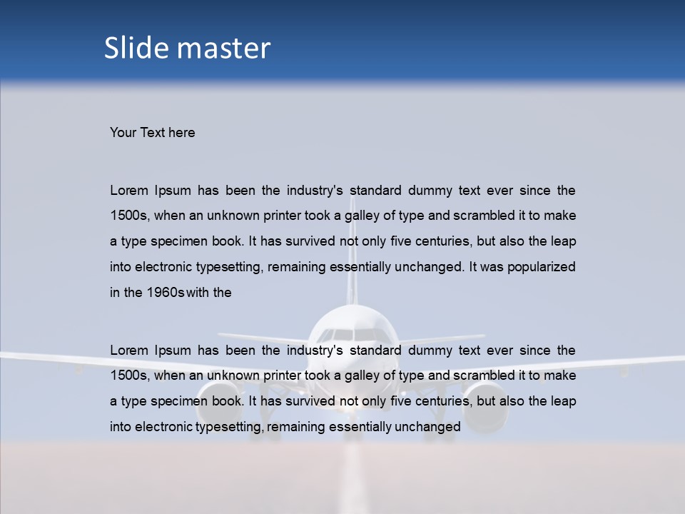 Travel Parked Cockpit PowerPoint Template