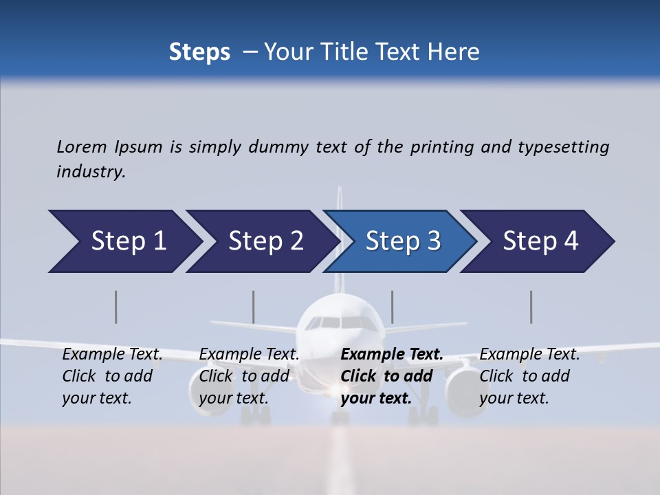 Travel Parked Cockpit PowerPoint Template