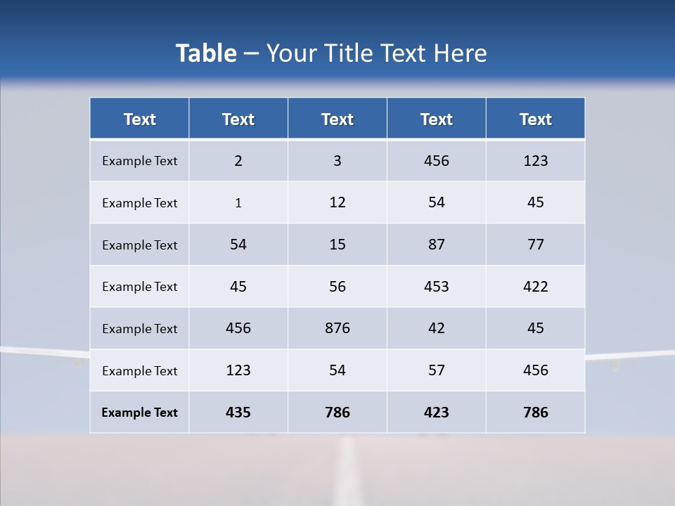 Travel Parked Cockpit PowerPoint Template